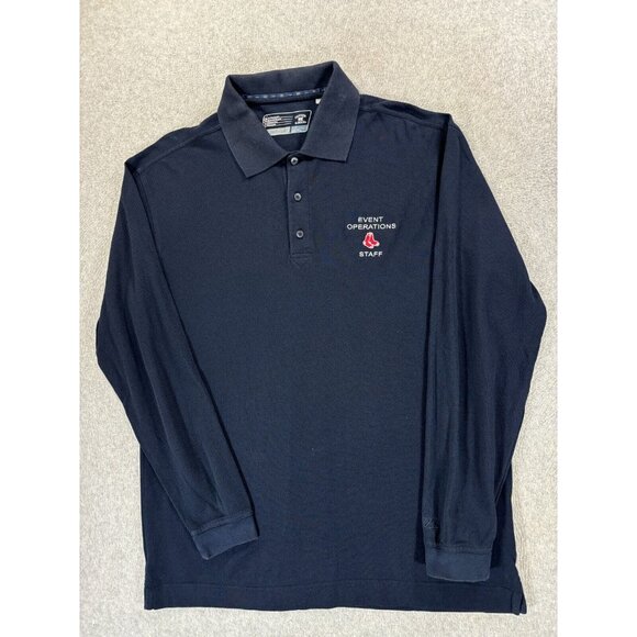 Boston‎ Red Sox Cutter & Buck Event Operations Polo Shirt (Men's Medium) Blue - Picture 1 of 12
